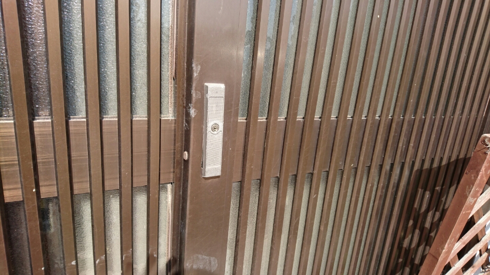 玄関引戸錠工事